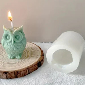 Forma na sviečku a mydlo v tvare sovy