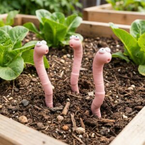 Dekorativní žížala do květináče - 3 ks