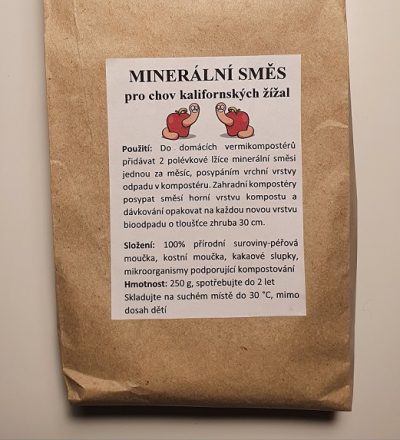 Minerální směs - chov kalifornských žížal